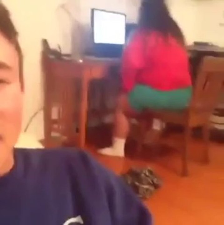 He screams and she farts.. so funny!!