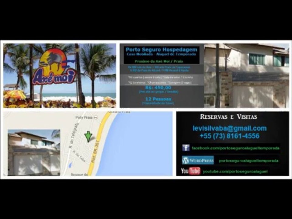 Casa Mobiliada em Porto Seguro Hospedagem – Aluguel Temporada Porto Seguro Alternativa a Hotéis Porto Seguro Pousadas