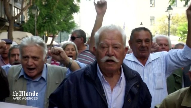 Grèce : handicapés et personnes âgées manifestent contre l'austérité