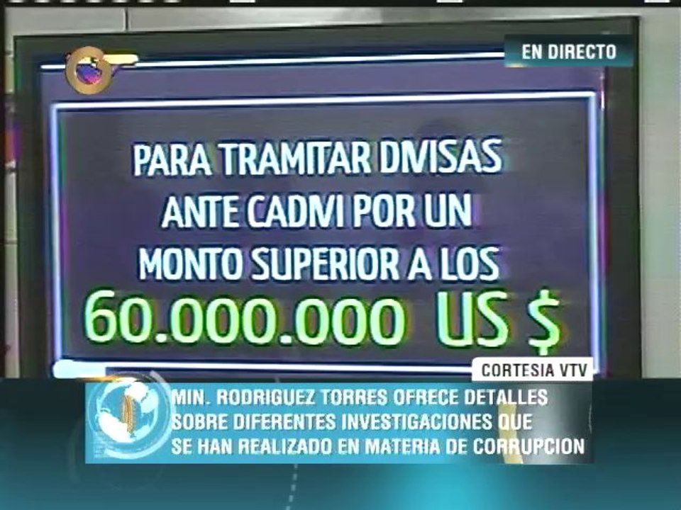 Rueda de prensa del ministro Miguel Rodríguez Torres