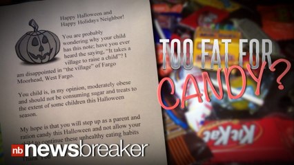 Mom Gives Shaming Letter Instead of Candy in Overweight Kids Halloween Bags