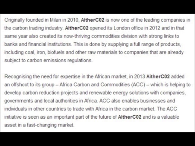 Emissions and Commodities Trading at AitherCo2 l AitherCo2
