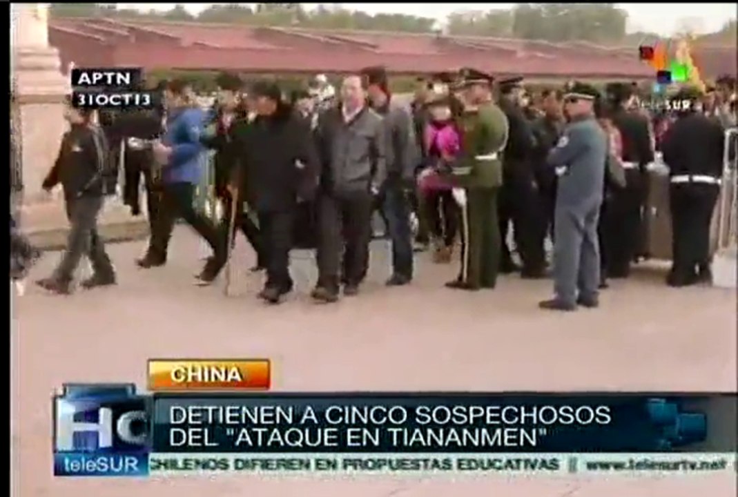 Detienen en China a sospechosos del ataque terrorista en Tiananmen