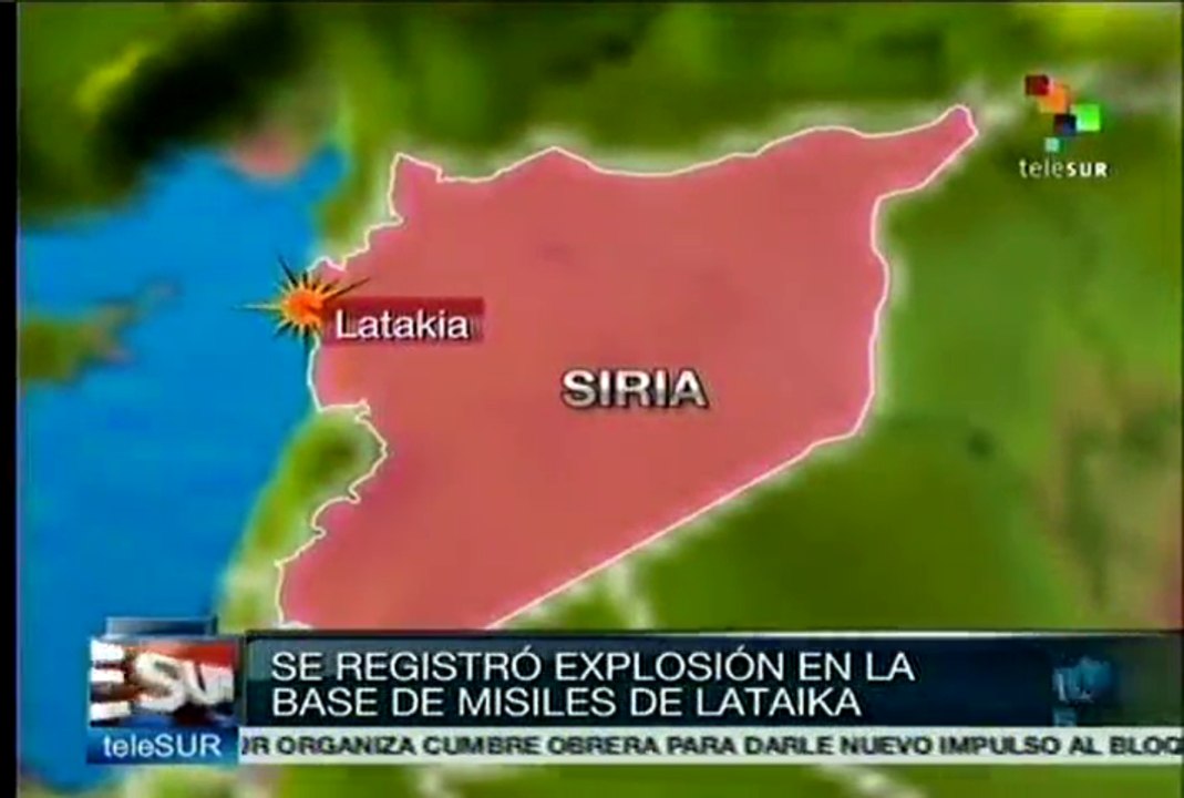 Se registra explosión en una base de misiles de Siria