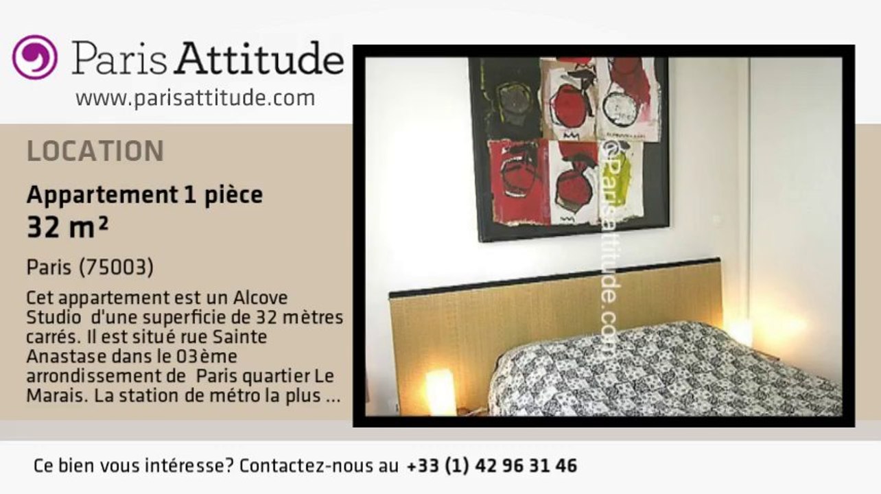 Appartement Alcove Studio à louer - Musée Picasso, Paris - Ref. 5016