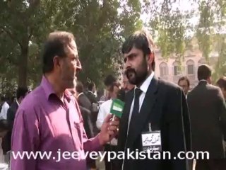 Hafiz Rashid Siddique Advocate High Court Expressed His views about  Supreme Bar Elections 2013 in Lhr.