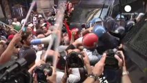 Graves disturbios en una manifestación en Roma contra los desahucios