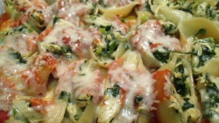 Download Video: Chicken-Stuffed Shells Recipe