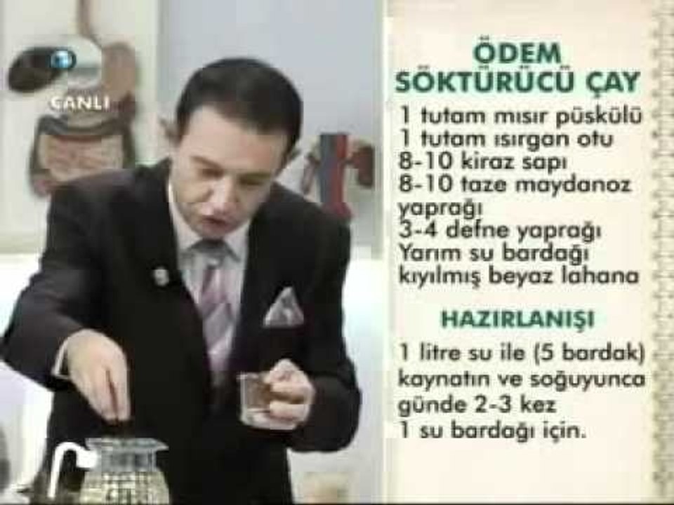 Ödem söktürücü bitki çayları nelerdir-Ödem Sökücü Bitkiler ile Bitkisel Çay Yapımı.mp4