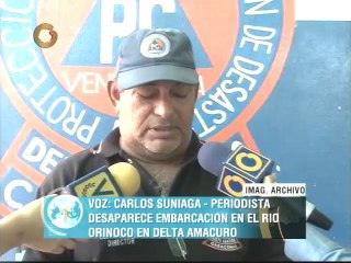 Confirman desaparición de embarcación en Río Orinoco
