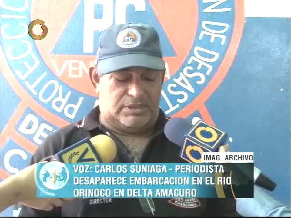 Confirman desaparición de embarcación en Río Orinoco