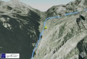 Profil 3D randonnée Port de Roumazet (2571m) Ariège Pyrénées