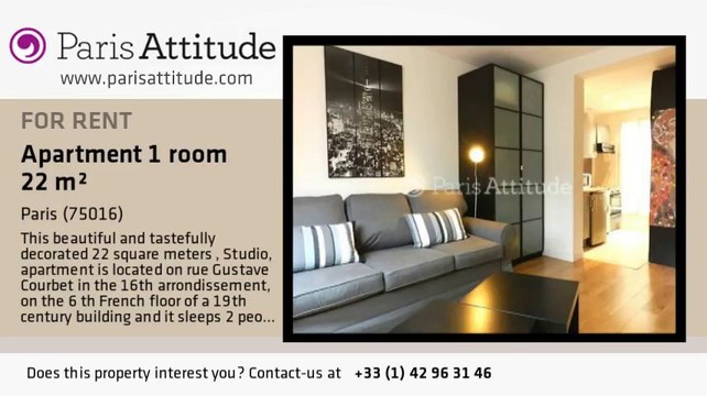 Studio Apartment for rent - Victor Hugo, Paris - Ref. 8172