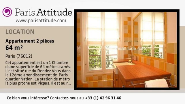 Appartement 1 Chambre à louer - Porte de Vincennes, Paris - Ref. 1338