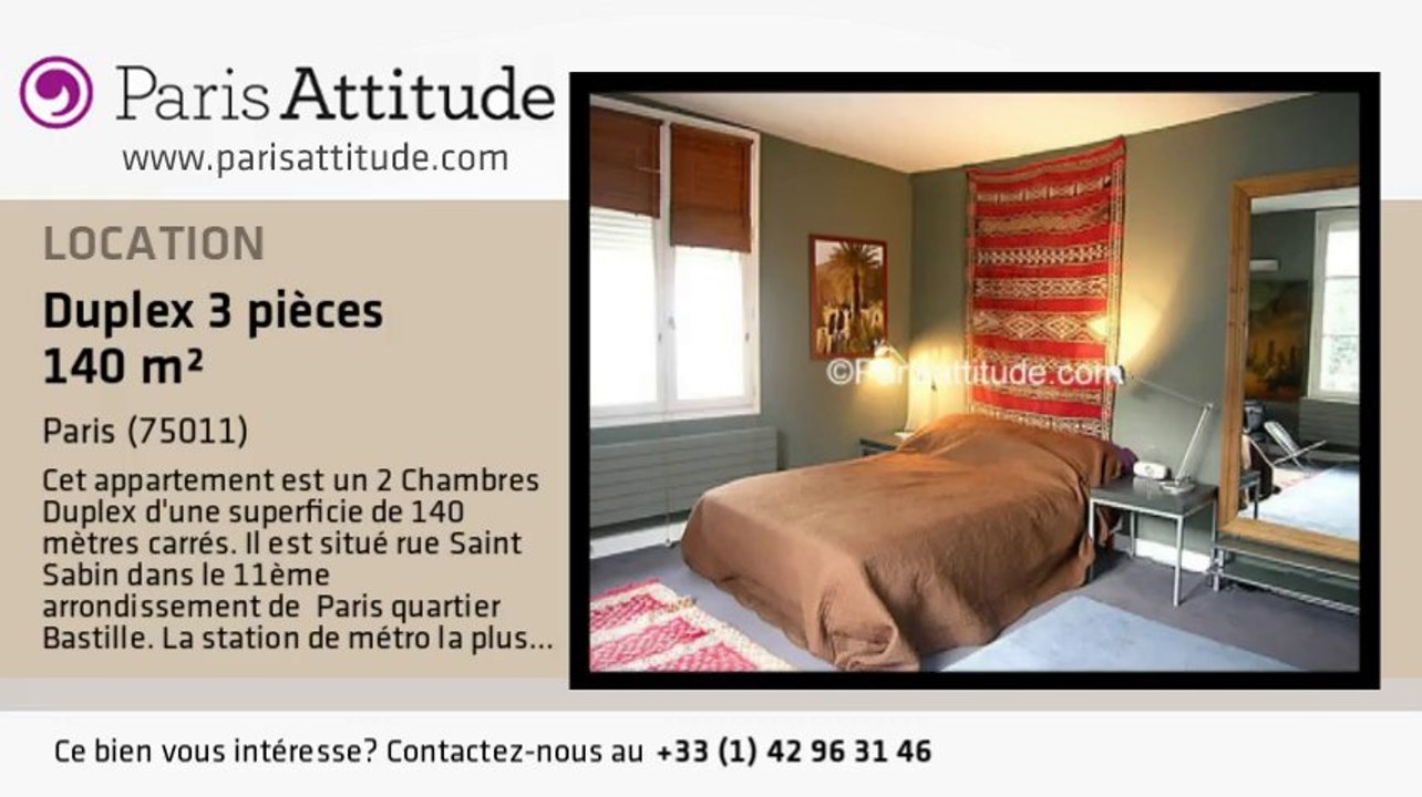 Duplex 2 Chambres à louer - Bastille, Paris - Ref. 2013