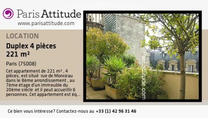 Duplex 3 Chambres à louer - Parc Monceau, Paris - Ref. 7426