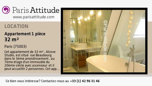 Appartement Alcove Studio à louer - Centre George Pompidou, Paris - Ref. 5406