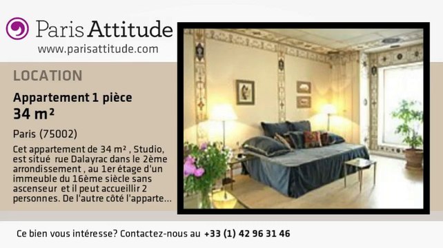 Appartement Studio à louer - Opéra, Paris - Ref. 6281