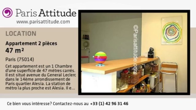 Appartement 1 Chambre à louer - Alésia, Paris - Ref. 4750