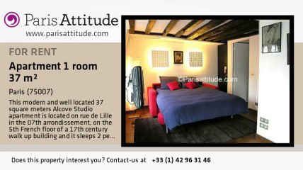 Alcove Studio Loft for rent - St Germain, Paris - Ref. 3701