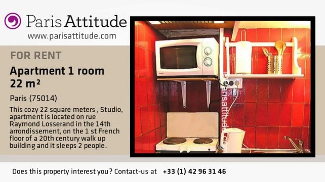 Studio Apartment for rent - Plaisance/Pernety, Paris - Ref. 4170