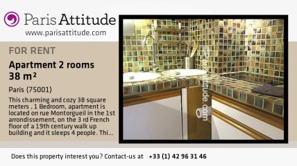 1 Bedroom Apartment for rent - Châtelet, Paris - Ref. 6952