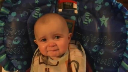 Emotional baby! Too cute!