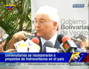 (Video) Crean Fondo Rotatorio de Bs. 100 millones para proyectos de investigación petrolera