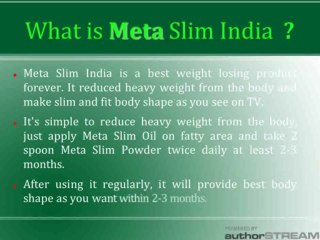 Meta Slim India-Best Slimming Formula-Call-8437762531