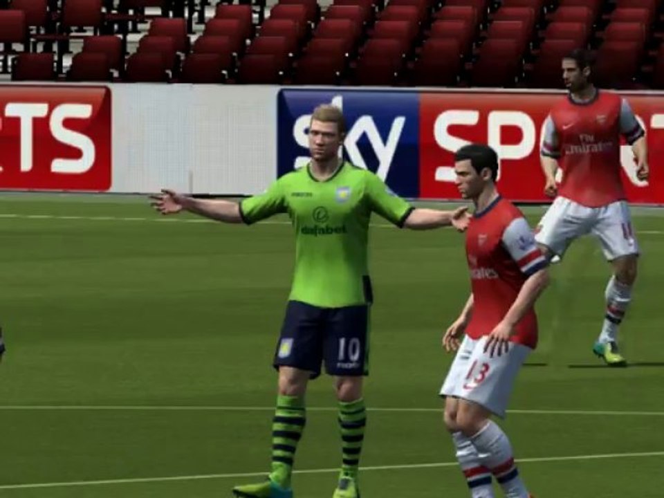 Fifa 14 Career Mode #2 - ARSENAL vs Aston Villa