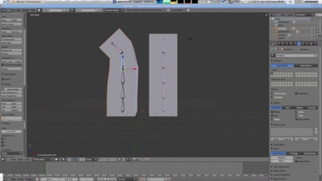Blender Tutorial armature bone Ik blender 2.5 constrain