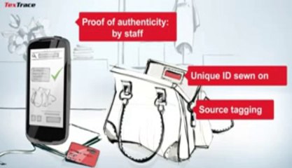 TexTrace Woven RFID Brand Label