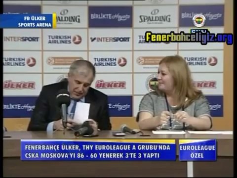 31 Ekim 2013 FBTV CSKA Maçı Sonrası Obradovic Basın Toplantısı Mister Kenan Sipahi