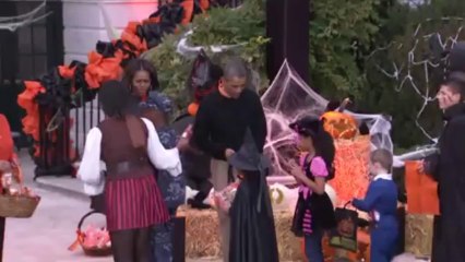Halloween à la maison blanche avec Barak OBAMA!