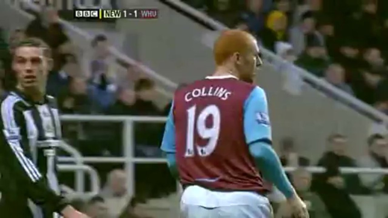 Newcastle United 2-2 West Ham United (Saturday 10th January 2009) - MOTD Highlights