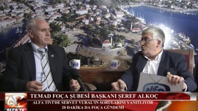 Temad Foça Şubesi Şeref Alkoç Alfa Tivi'ye Konuk Oldu