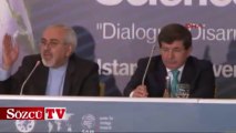 Davutoğlu mikrofonu havada yakaladı