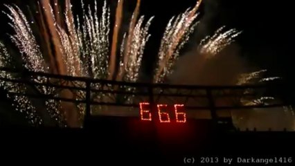 Feu d'artifice 31 oct 2013 au parc Walygator