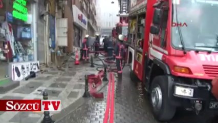 Kadıköy'de korkutan yangın