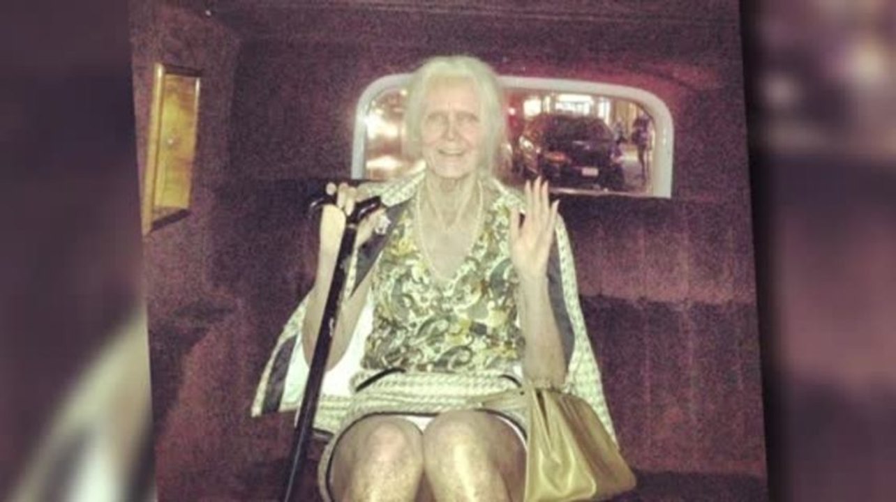 Heidi Klum als alte Frau