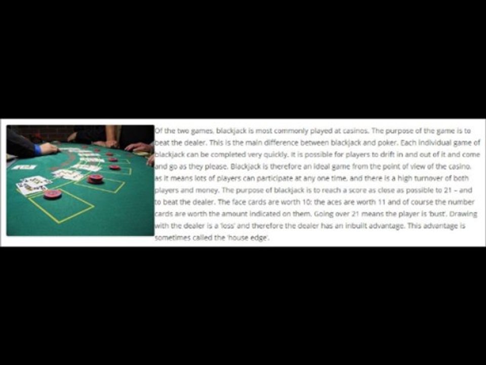 Poker v Blackjack l Adrian Aston knows where he stands