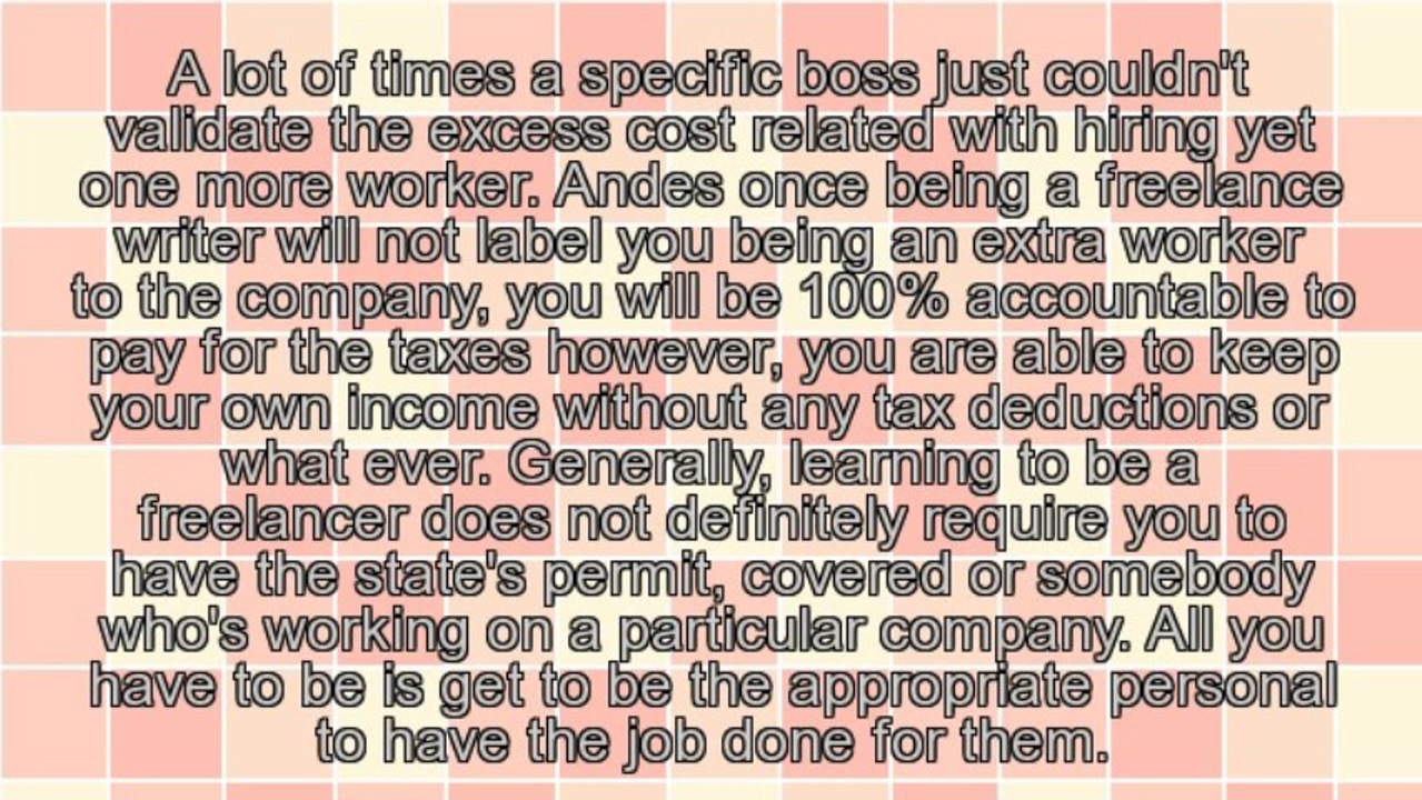 Learn the Basic on How to Work At Home as a Freelancer Online
