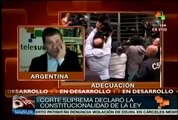 Corte Argentina declara constitucional Ley de Medios