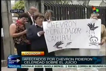 Afectados por Chevron pidieron celeridad en el juicio
