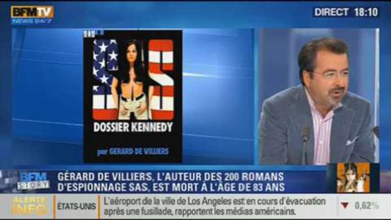 BFM Story: le décès de Gérard de Villiers, l'auteur des 200 romans d'espionnage SAS - 01/11