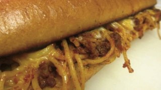 Spaghetti and Garlic Bread Subs