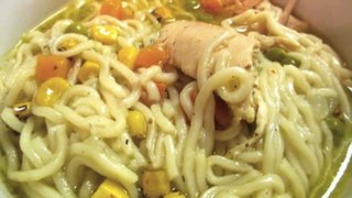 Chicken and Vegetable Ramen Soup