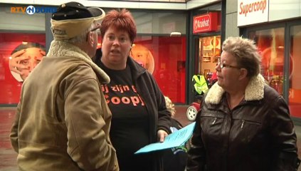 Werknemers Coop voeren actie tegen sluiting supermarkt - RTV Noord