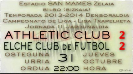 Jor.11: Athletic 2 - Elche CF 2 (31/10/13)