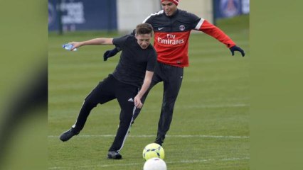 David Beckham's Son, Brooklyn, Follows in his Father's Footsteps